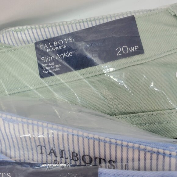 Lot 3 New Talbots Size 20Wp Flawless Slim Ankle High Rise Womens Jeans - Picture 3 of 5